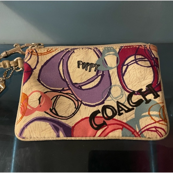 Coach Poppy Multicolor Wristlet - Picture 8 of 12